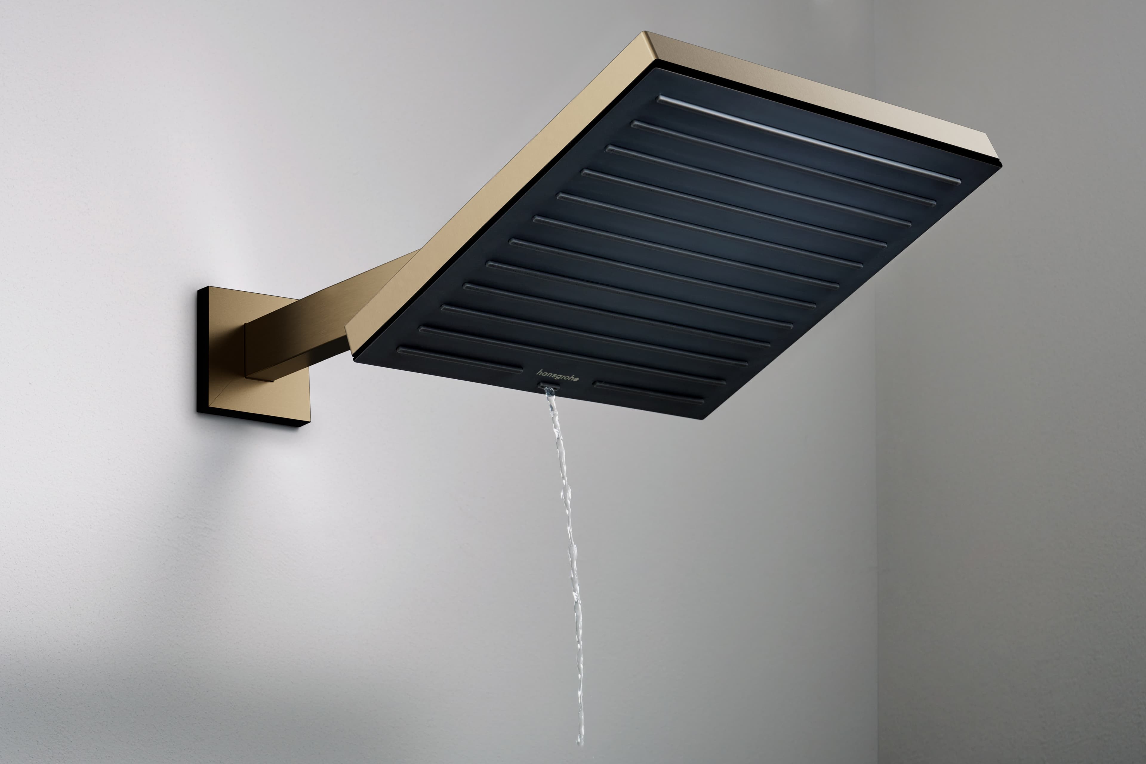 Douche de tête Hansgrohe Pulsify E 260 1 jet EcoSmart en bronze brossé - vue 4