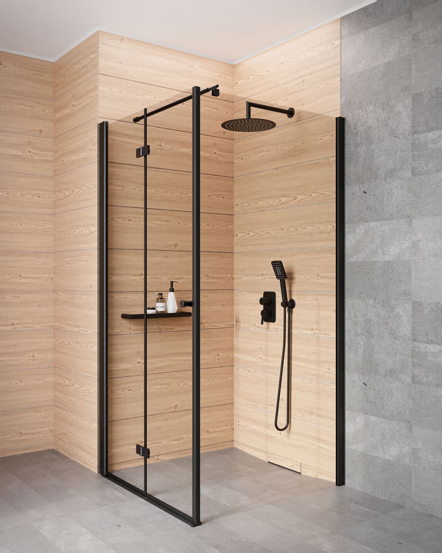 Flexible de douche Deante avec raccord conique 1.50 m en noir mat - vue 3