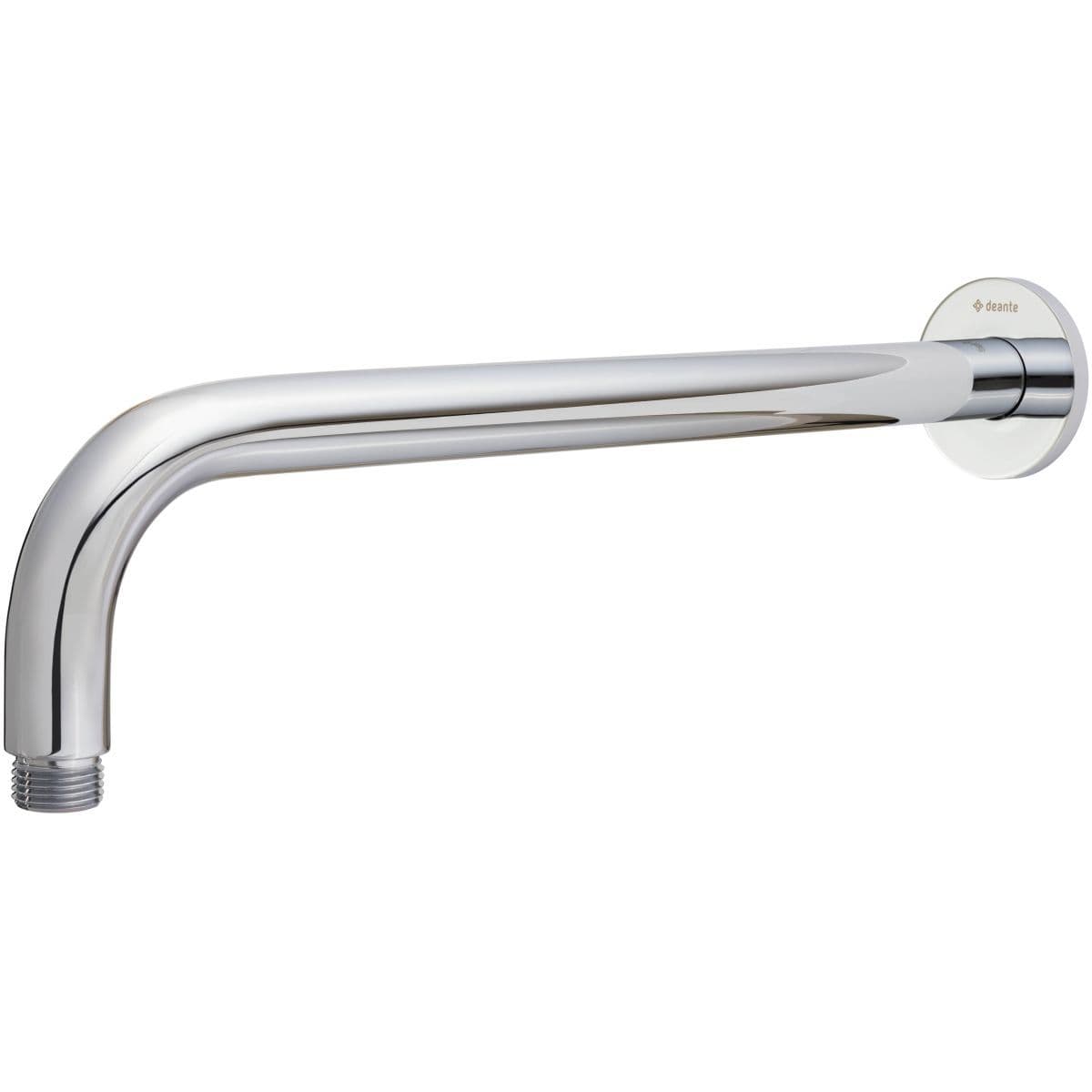 Bras de douche mural Deante Cascada 348 mm avec rosace ronde en chromé