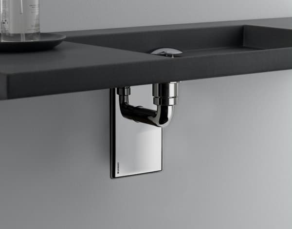 Kit de siphon à encastrer pour lavabo Geberit, sortie horizontale - vue 3
