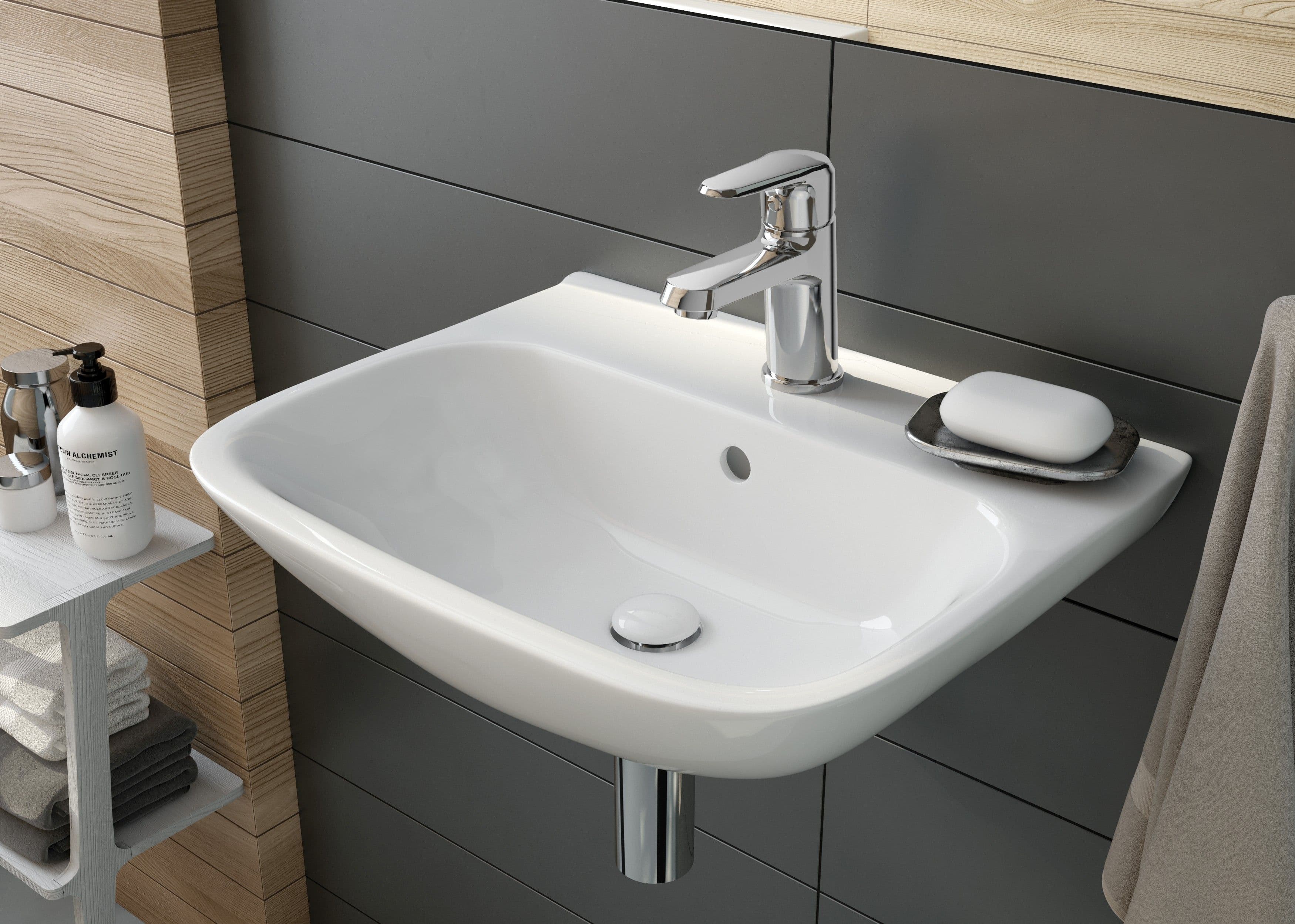 Siphon de lavabo Deante rond en chromé - vue 6