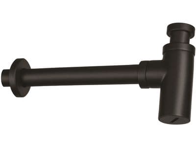 Siphon de lavabo Deante rond en noir mat