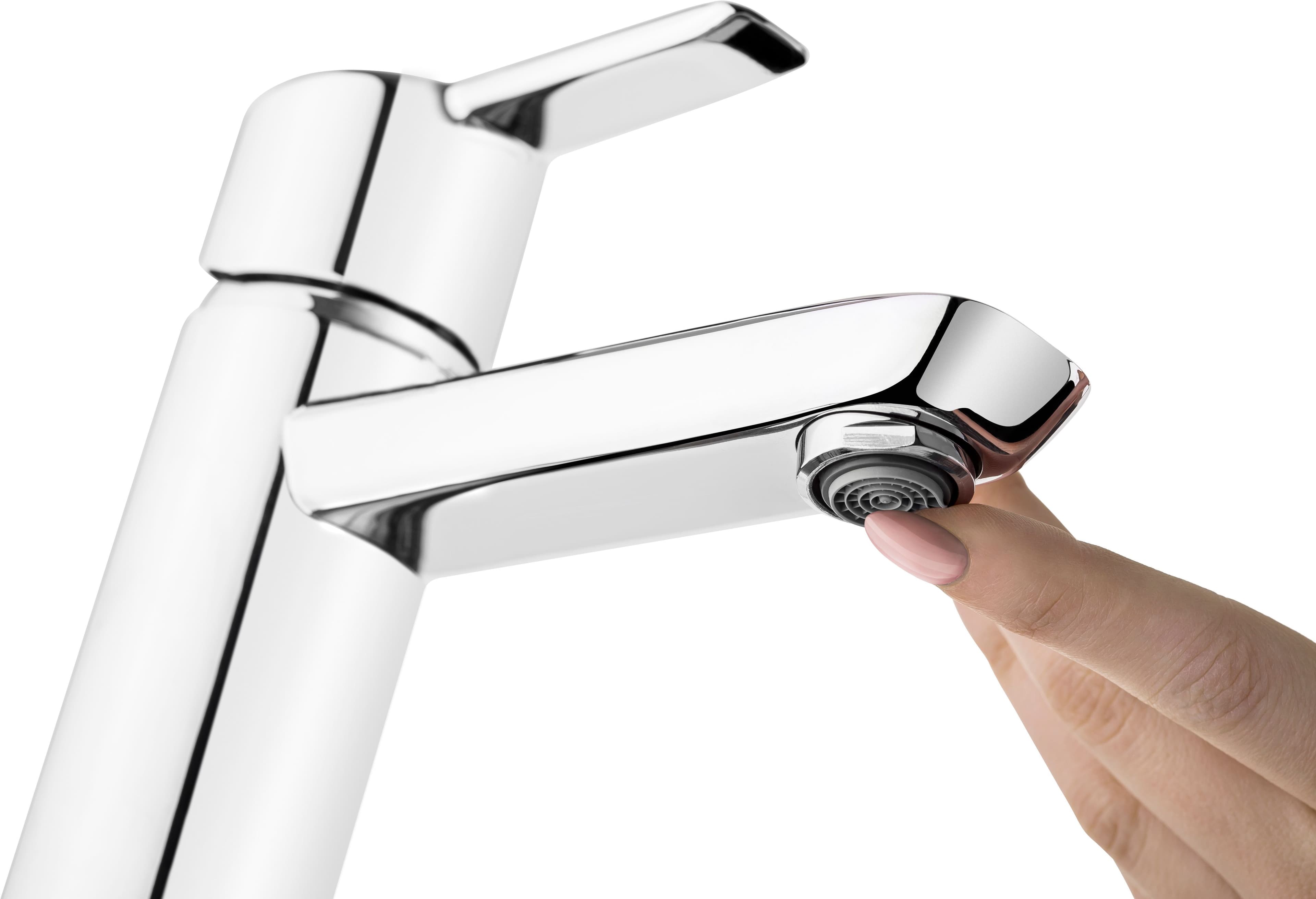 ​Mitigeur de lavabo Deante Arnika 100 sans bonde en chromé - vue 4