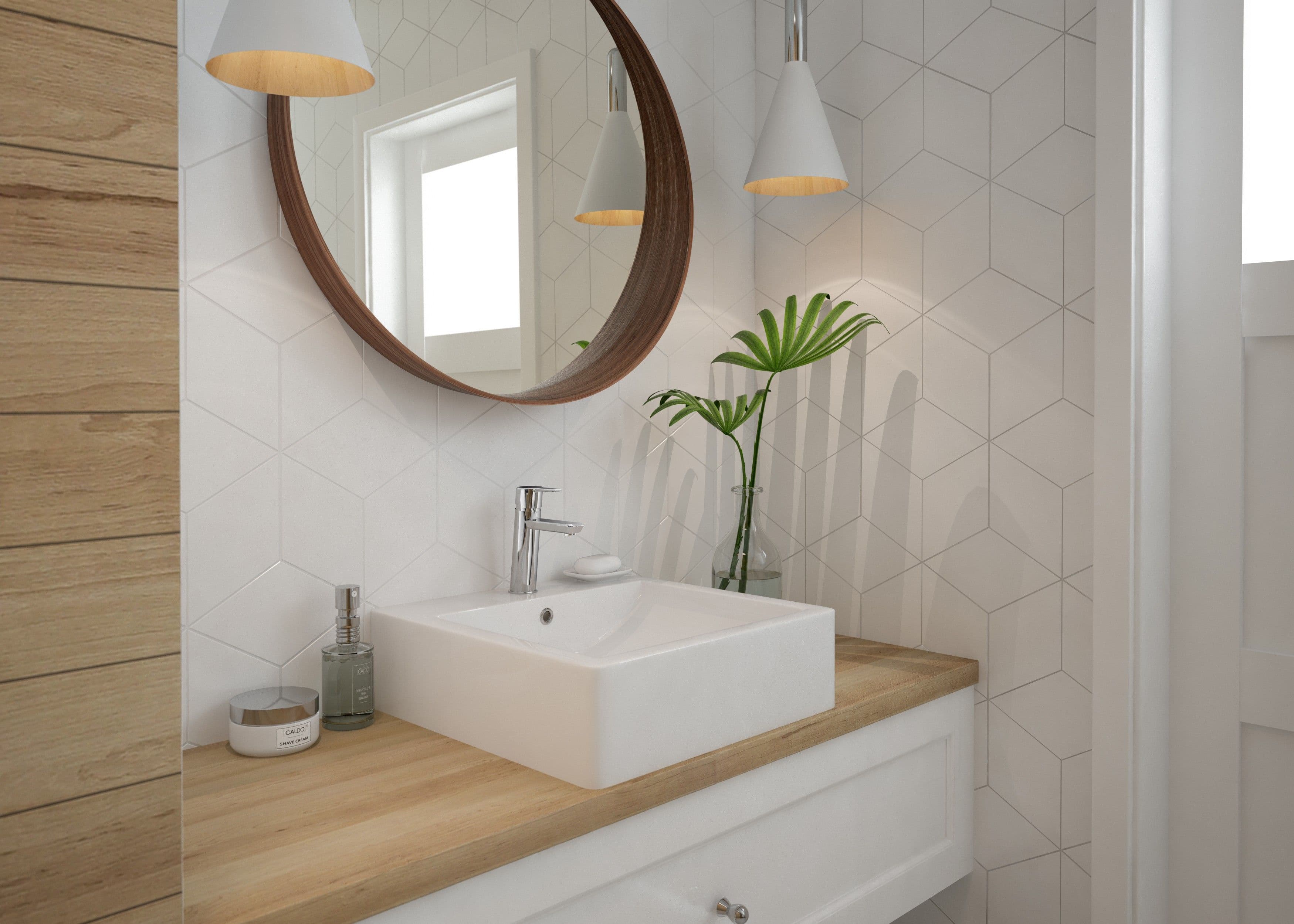 ​Mitigeur de lavabo Deante Arnika 100 sans bonde en chromé - vue 7