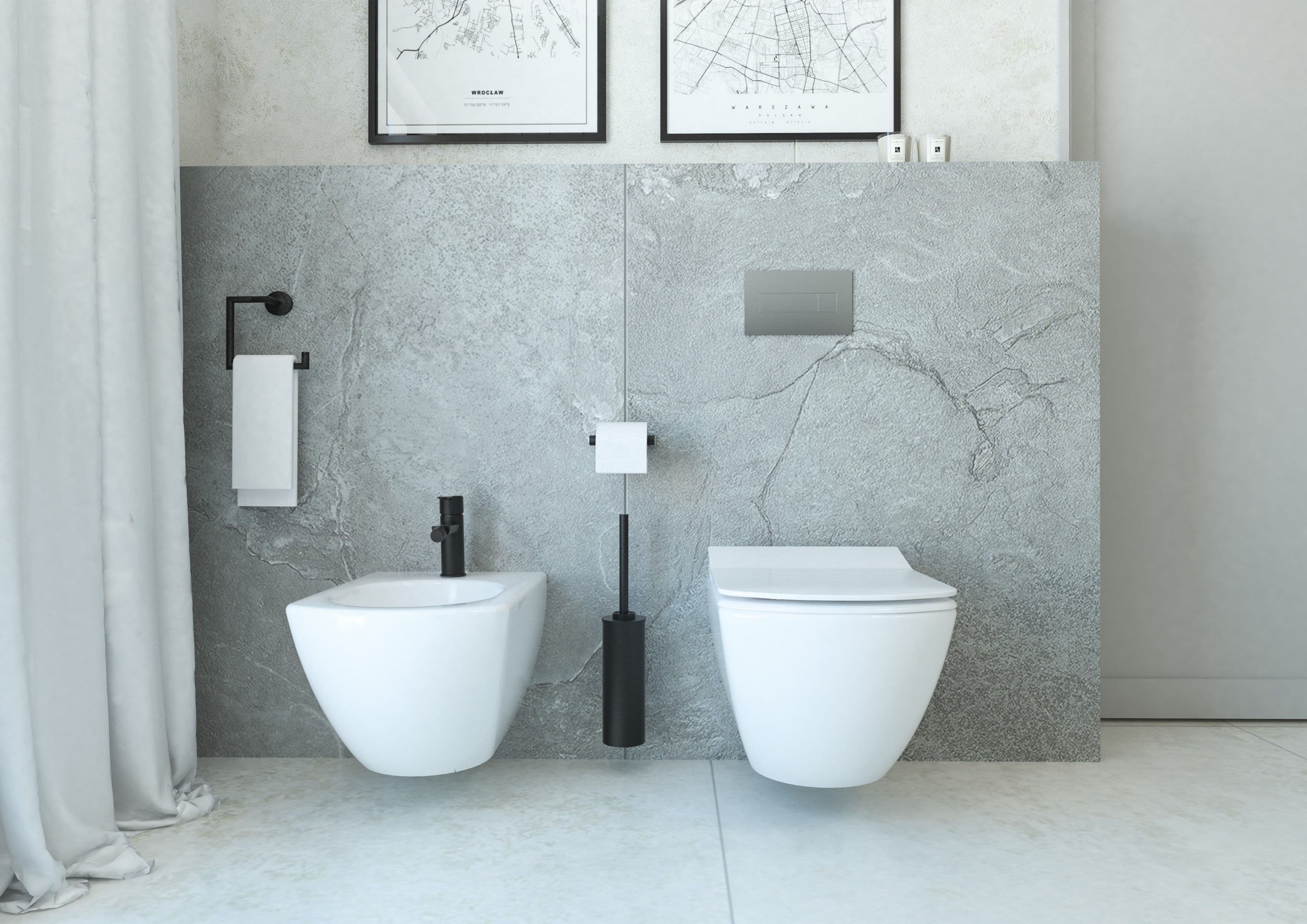 Mitigeur de bidet Deante Arnika sans bonde en noir mat - vue 6