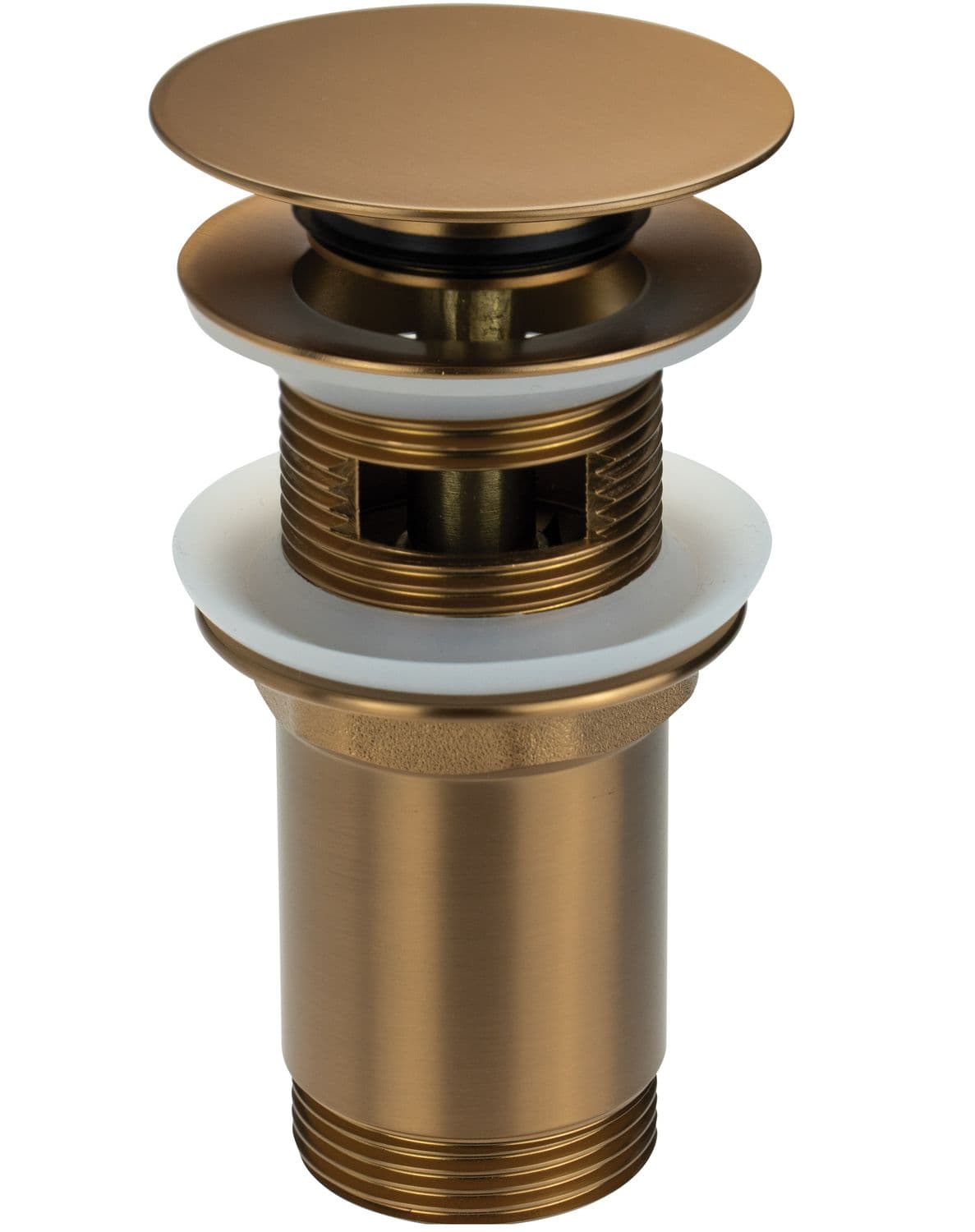 Bonde de lavabo Deante click-clac en PVD bronze brossé
