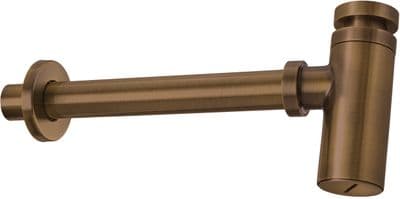 Siphon de lavabo Deante rond en PVD bronze brossé