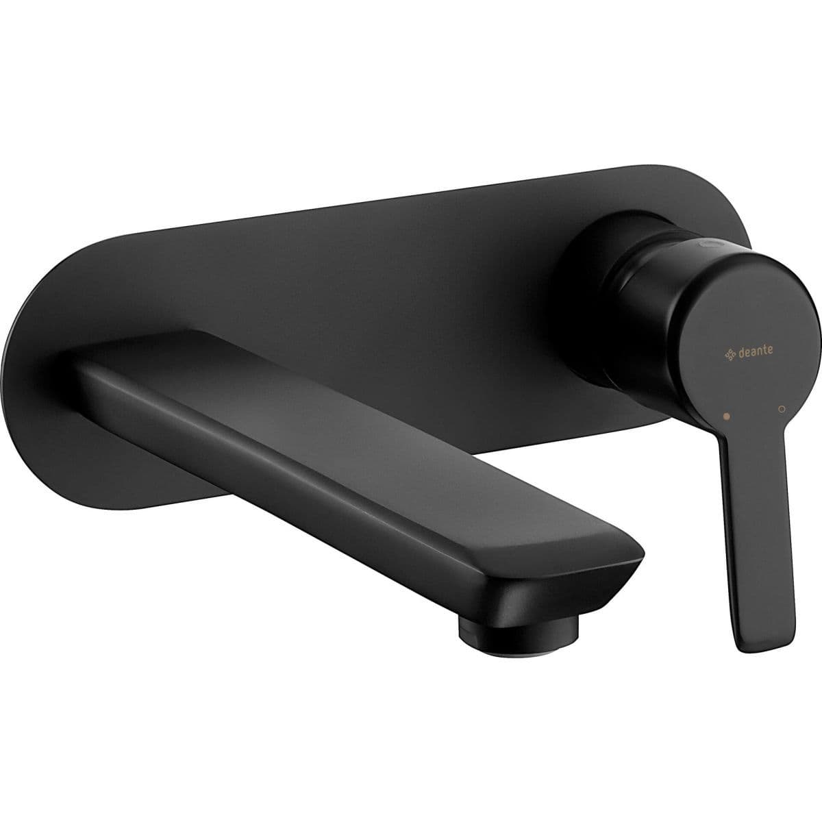 Mitigeur de lavabo encastré Deante Arnika 180 mm sans bonde en noir mat