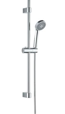 Barre de douche Neo Loco avec douchette à main 1 jet et flexible en chromé