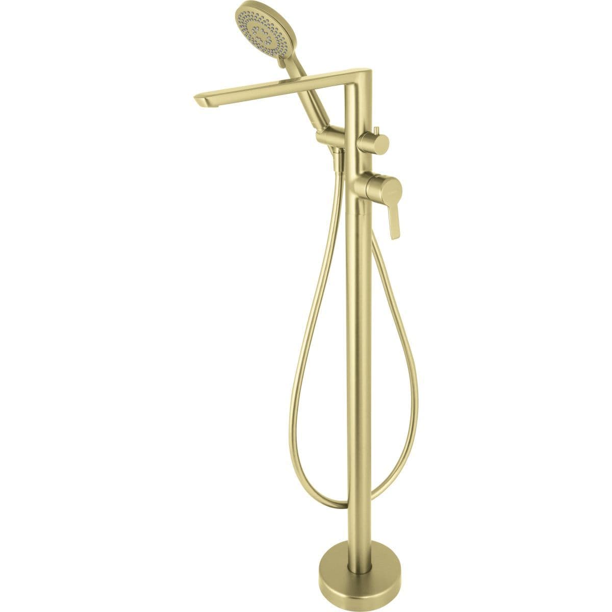 Mitigeur de bain / douche Deante Arnika pour montage au sol en PVD or brossé