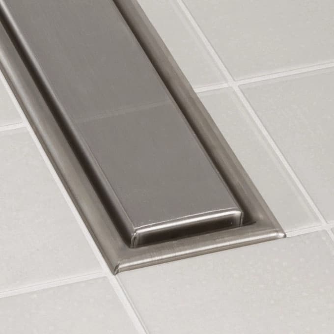 Canivelle de douche Wirquin Venisio Expert 70 cm avec grille réversible prêt à carreler​ ou en acier inoxydable brossé - débit d'évacuation 79 L/min - vue 4