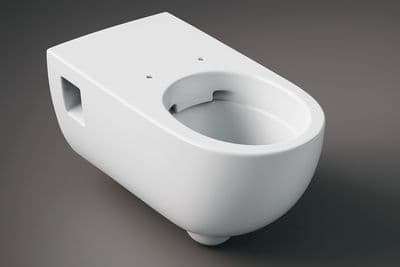 Cuvette suspendue à fond creux Geberit Selnova Comfort, rallongée, semi-carénée, Rimfree