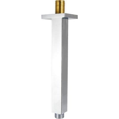 Bras de douche plafonné Deante Cascada 251 mm avec rosace carrée en chromé