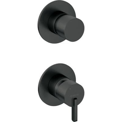 Mitigeur de douche encastré Deante Silia avec commutateur de douche en noir mat