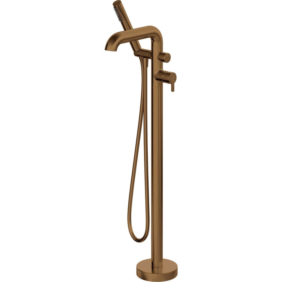 Mitigeur de bain / douche Deante Silia pour montage au sol en PVD bronze brossé