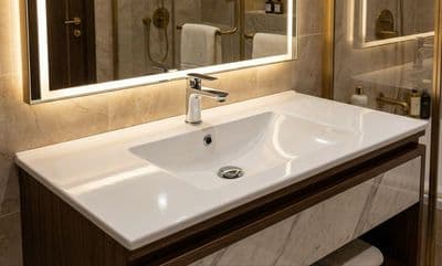 Plan-vasque Comete 96 cm