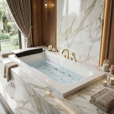 Baignoire VIP hydromassage mixte 180 x 90 cm
