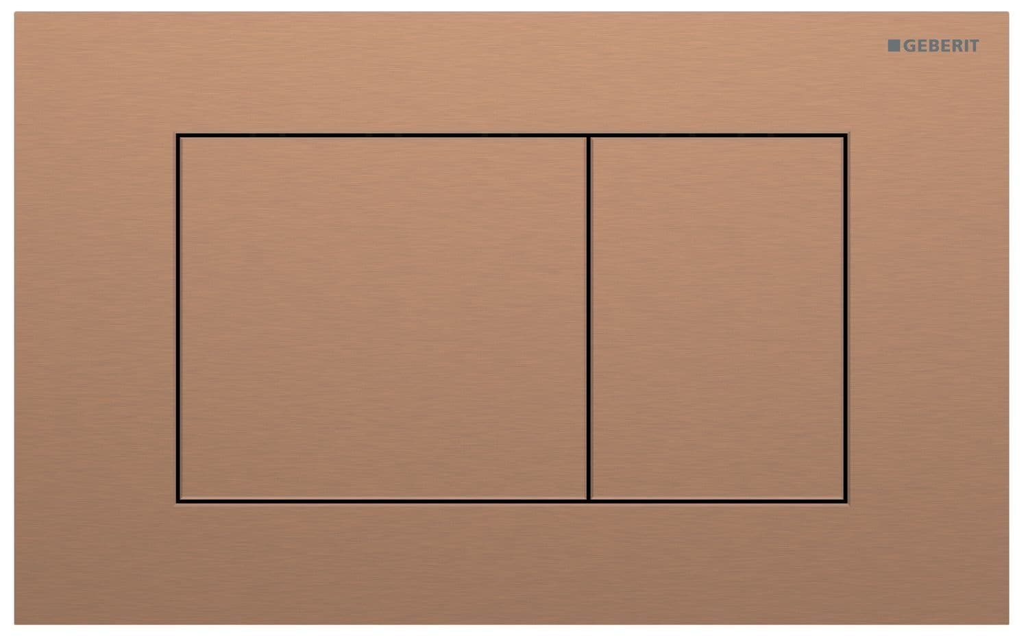 Plaque de déclenchement Geberit Sigma40 square / Or rouge brossé / Revêtement Easy Clean + Anti-Traces de doigt