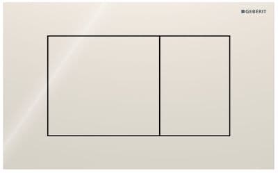 Plaque de déclenchement Geberit Sigma40 square / Gris sable