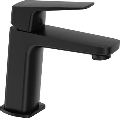 Mitigeur de lavabo Deante Blur 93 sans bonde en noir mat