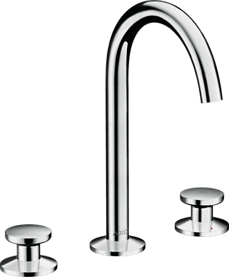 Mélangeur de lavabo 3 trous Axor One 170 surélevé avec bonde push-open
