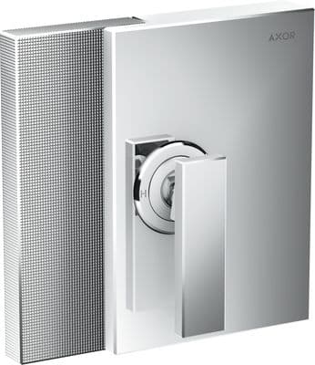 Set de finition pour mitigeur de douche encastré AXOR Edge coupe diamant