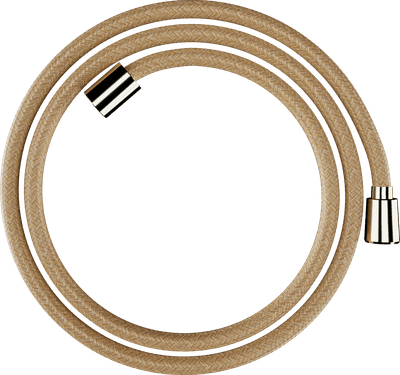 Flexible de douche Hansgrohe textile Designflex 1,60 m en doré poli