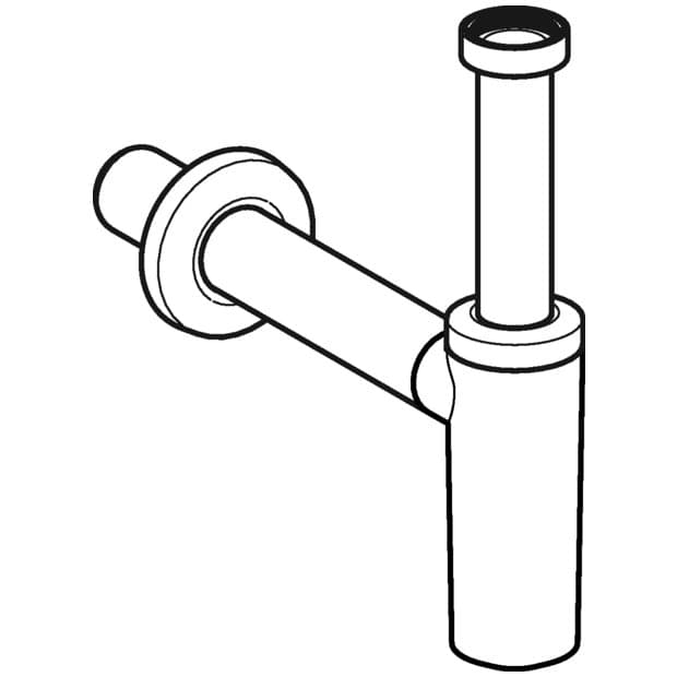 Siphon chromé autonettoyant Ø 40 mm Geberit pour lavabo - vue 4