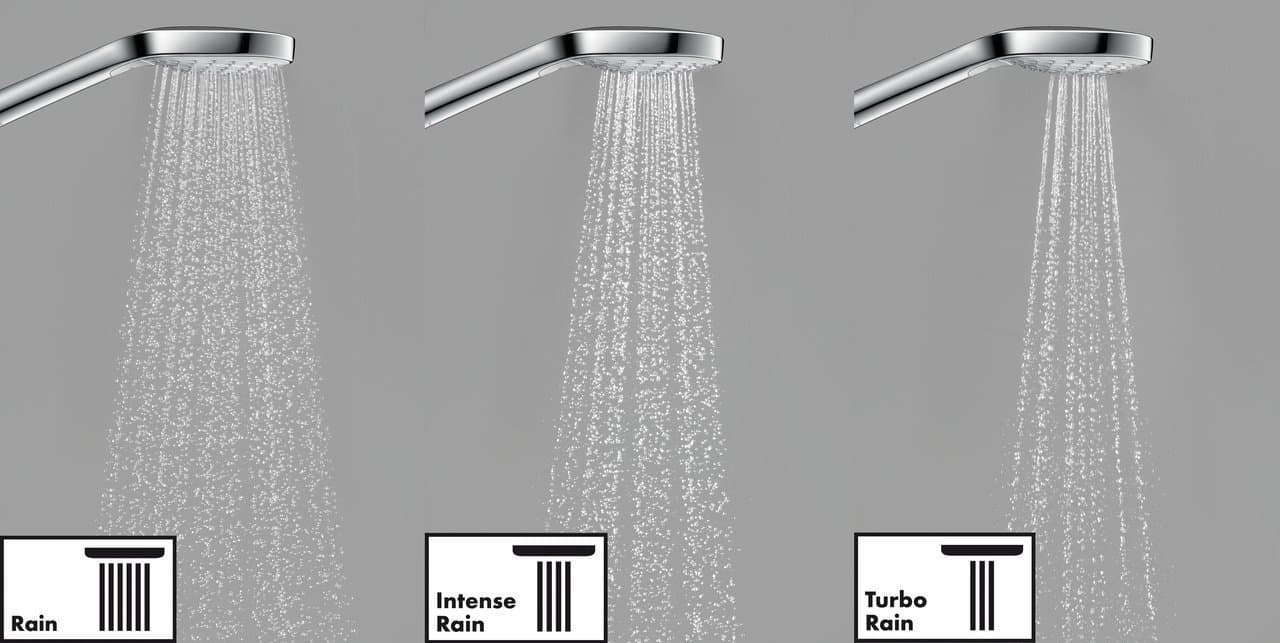 Barre de douche Hansgrohe avec douchette à main Croma Select  S EcoSmart et flexible Comfortflex - vue 7
