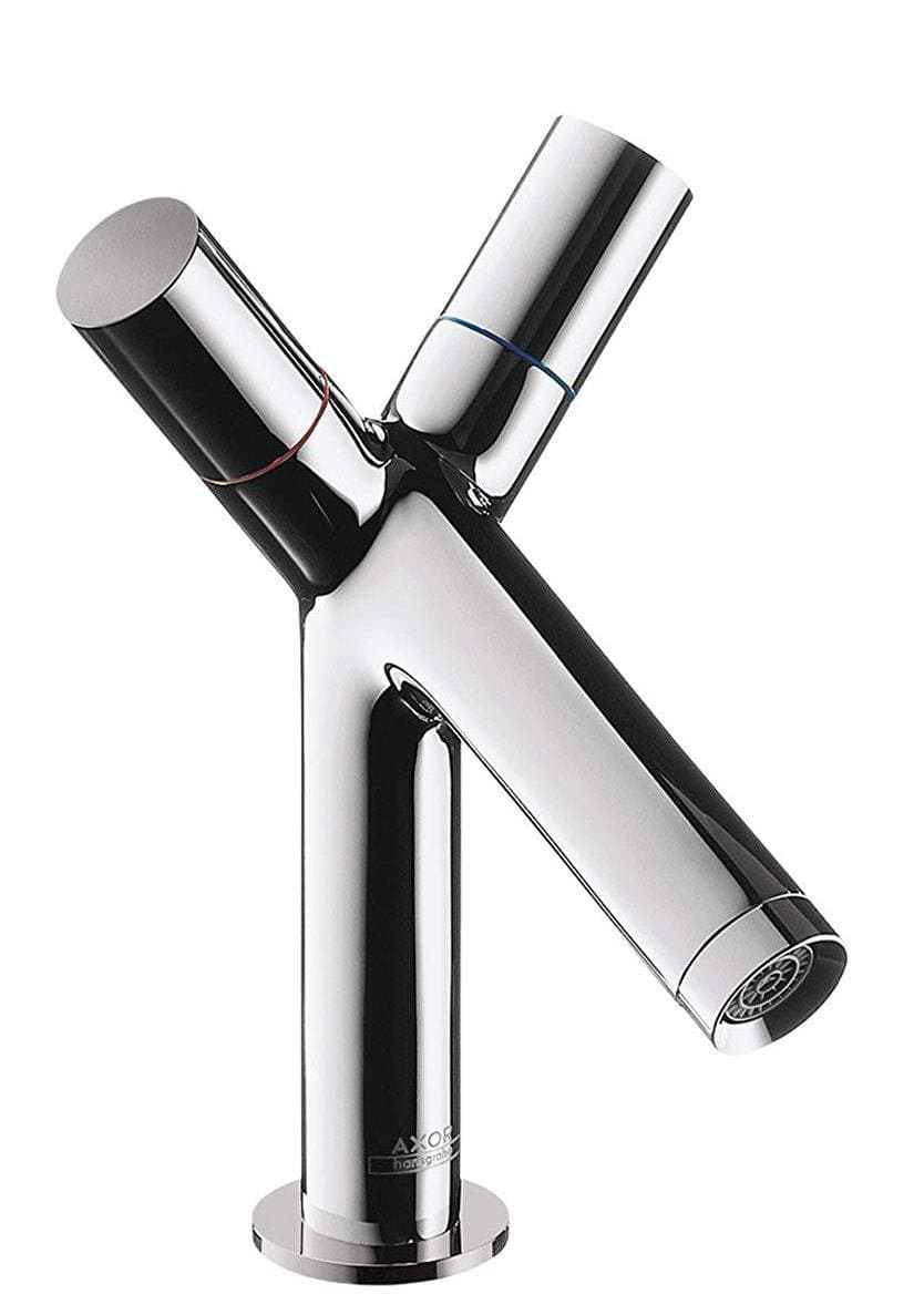 Mélangeur de lavabo AXOR Starck 80 monotrou avec tirette et vidage