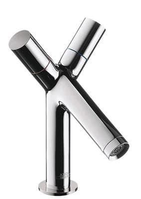 Mélangeur de lavabo AXOR Starck 80 monotrou avec tirette et vidage