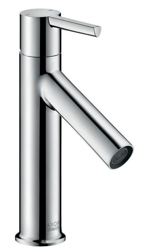 Mitigeur de lavabo AXOR Starck 100 en laiton chromé avec poignée à levier et tirette de vidage - vue 4