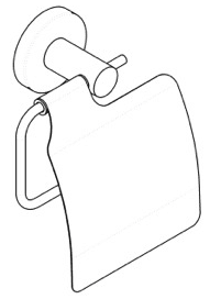 Porte-rouleau avec couvercle Felce - vue 3