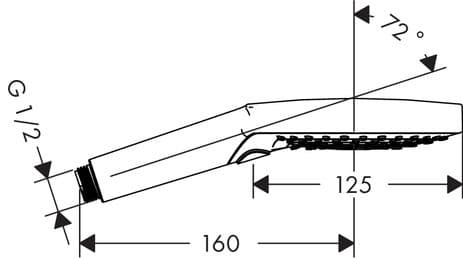 Douchette à main Hansgrohe Raindance Select S 120 3 jets - vue 8