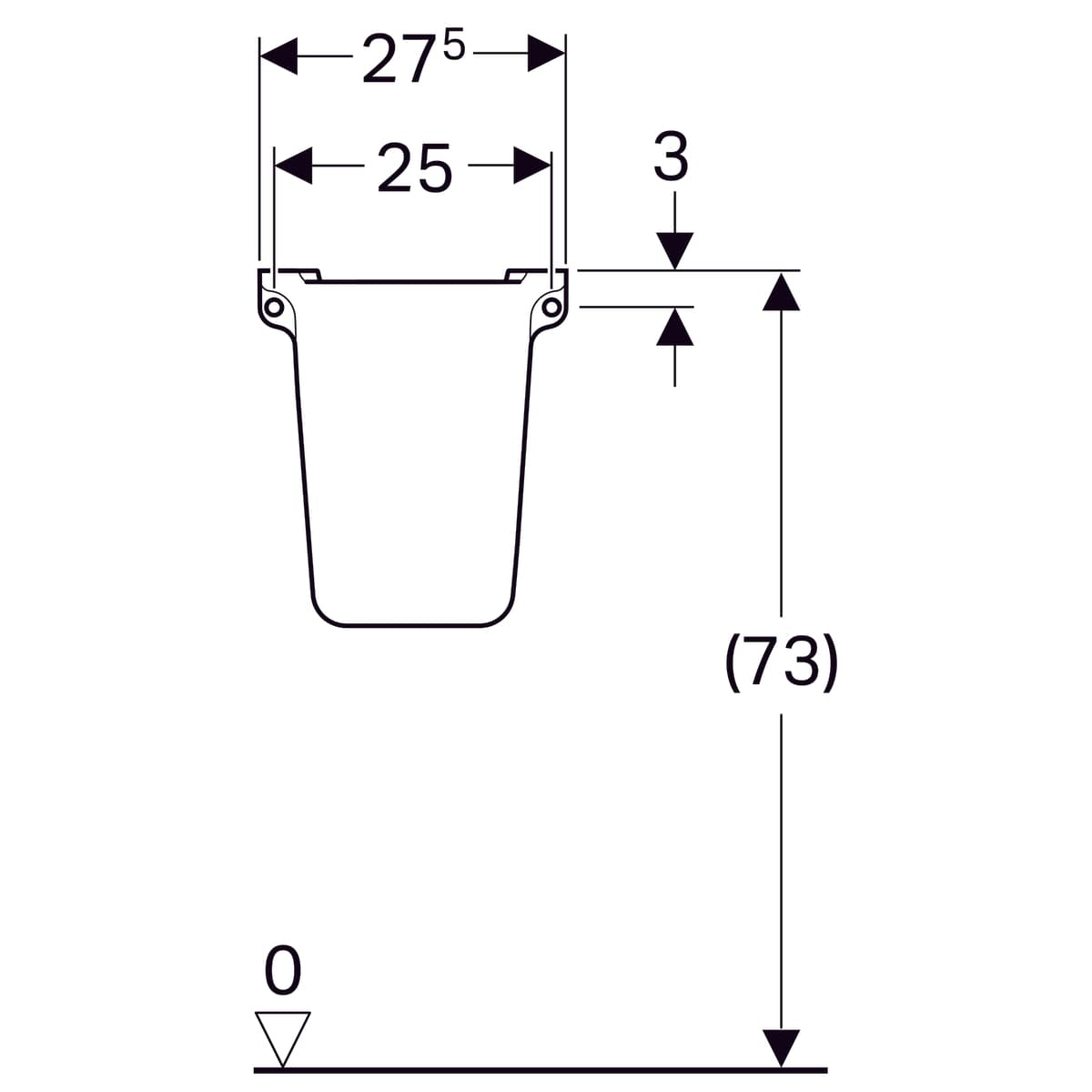 Semi-colonne Geberit Selnova - vue 5