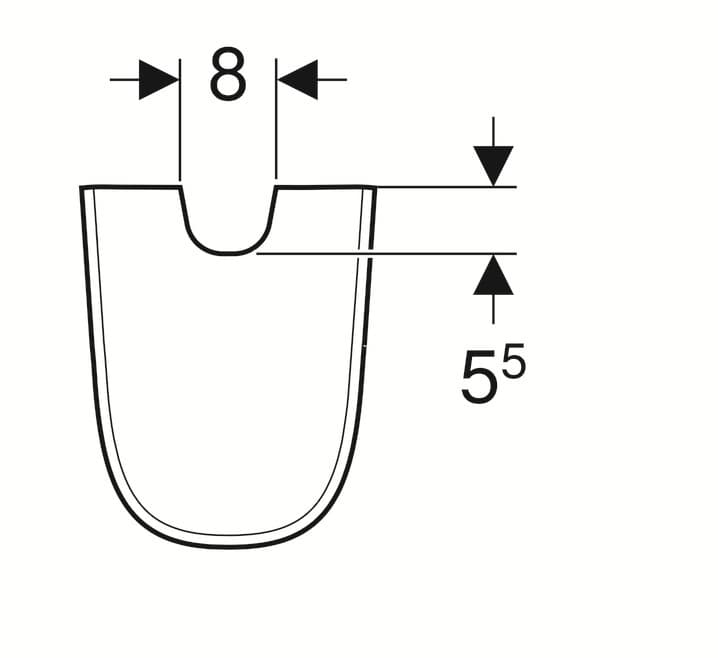 Semi-colonne Geberit Smyle - vue 4