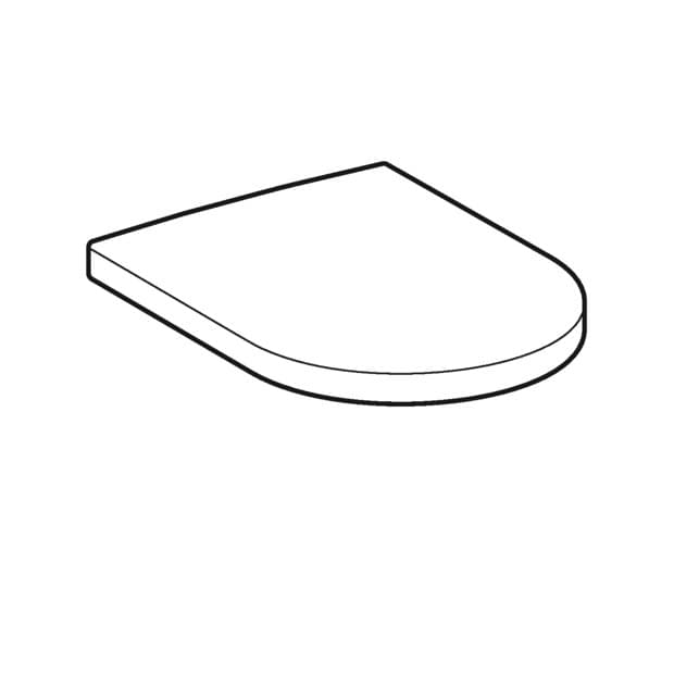 Abattant antibactérien WC Geberit iCon rond à abaissement automatique - vue 3