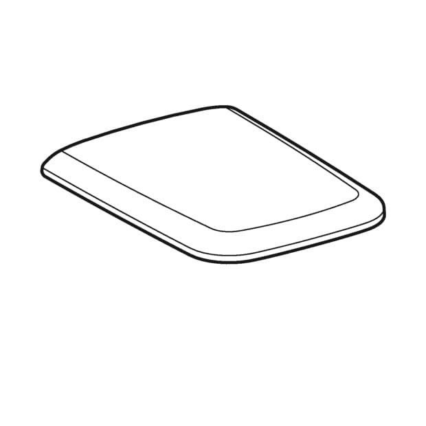 Abattant antibactérien WC Geberit iCon Square à abaissement automatique - vue 3