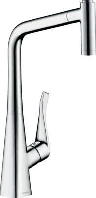 Mitigeur de cuisine Metris Select M71 320 avec douchette extractible 2 jets