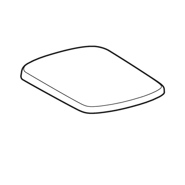Abattant antibactérien WC Geberit Selnova Square à abaissement standard - vue 3