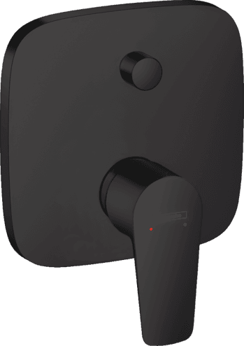 Set de finition pour mitigeur de bain / douche encastré Hansgrohe Talis E en noir mat