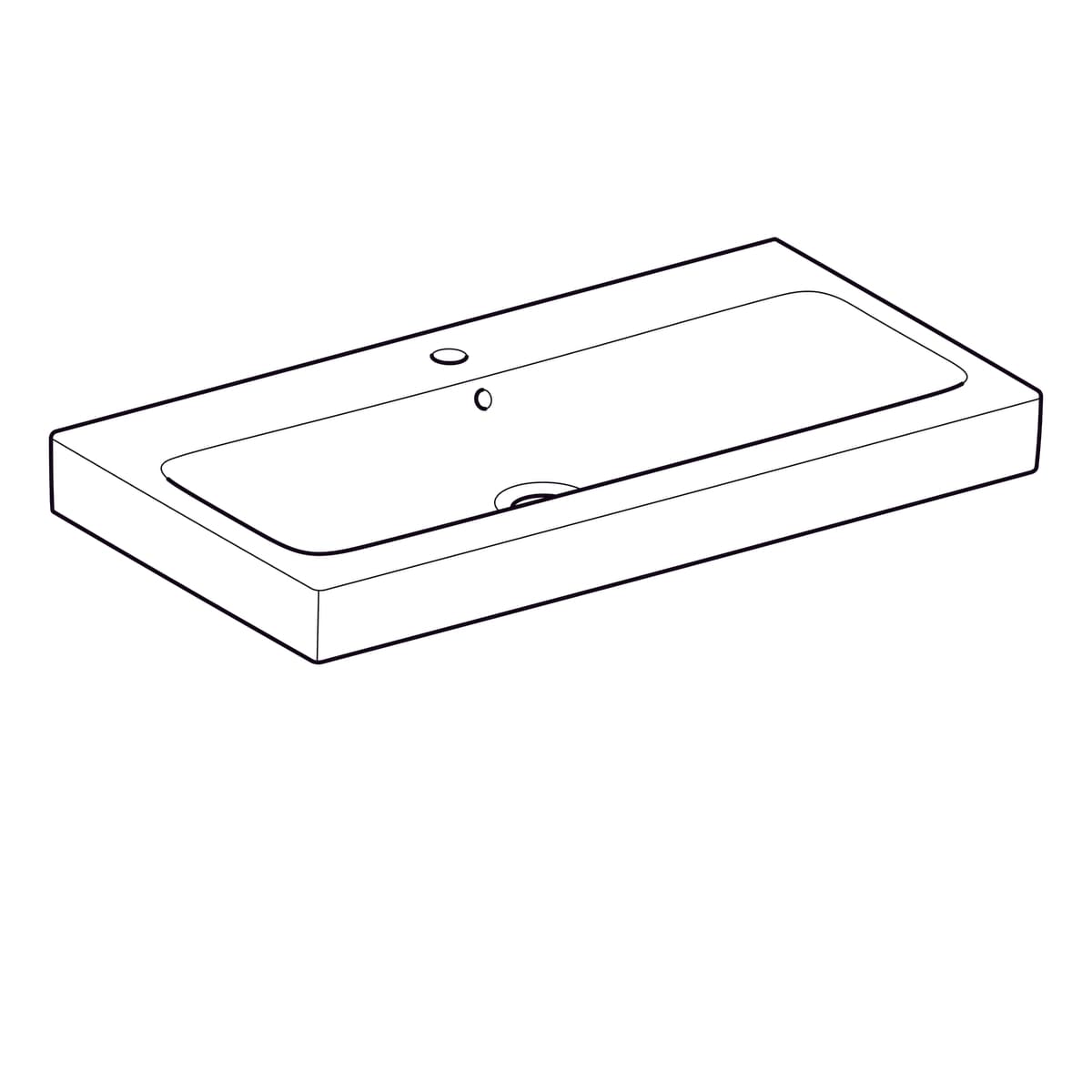 Plan-vasque Geberit iCon 90 cm - vue 5