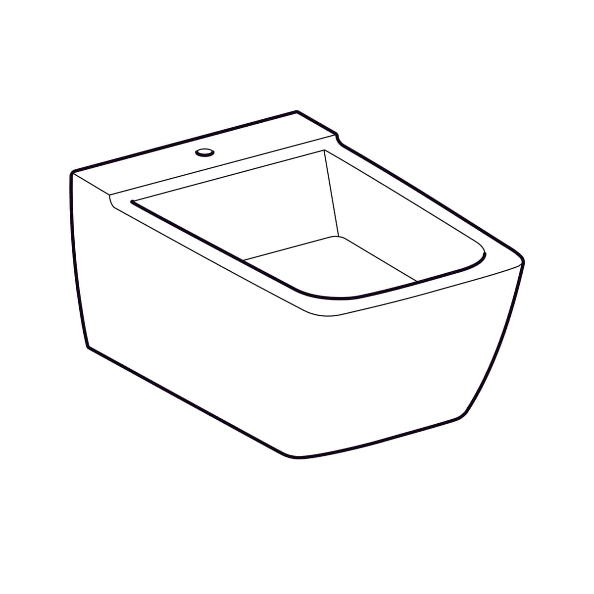 Bidet suspendu Geberit Xeno² caréné KeraTect® - vue 5