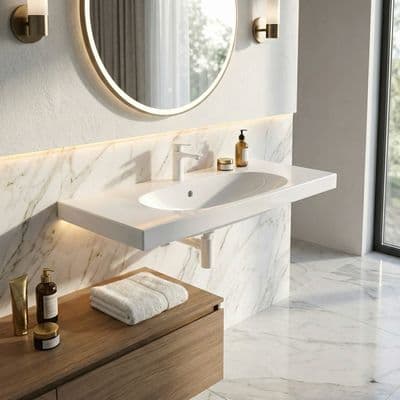Plan-vasque Geberit Acanto 90 cm