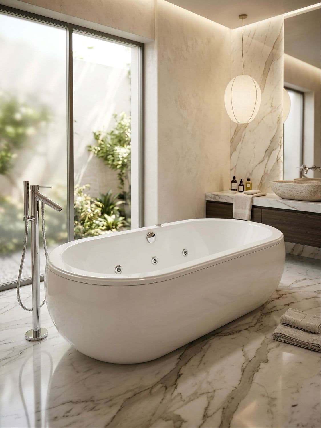 Baignoire Déco hydromassage simple 177 x 82 cm