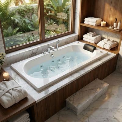 Baignoire Novospace en hydromassage mixte 170 x 75 cm