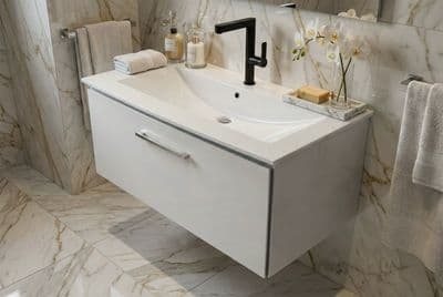 Meuble de salle de bains Lido 92 cm à un tiroir (sans vasque)