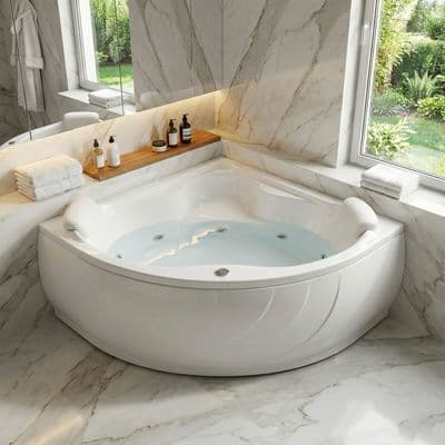 Baignoire Darling 120 x 120 cm hydromassage simple