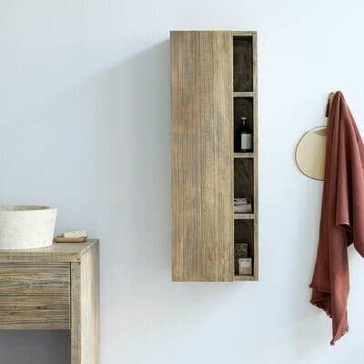 Colonne suspendue 140 x 55 cm avec une porte et quatre niches latérales