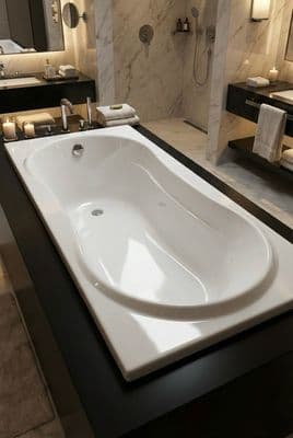 Baignoire rectangulaire Glass (sans tablier) - Série Thea 170 x 75 cm